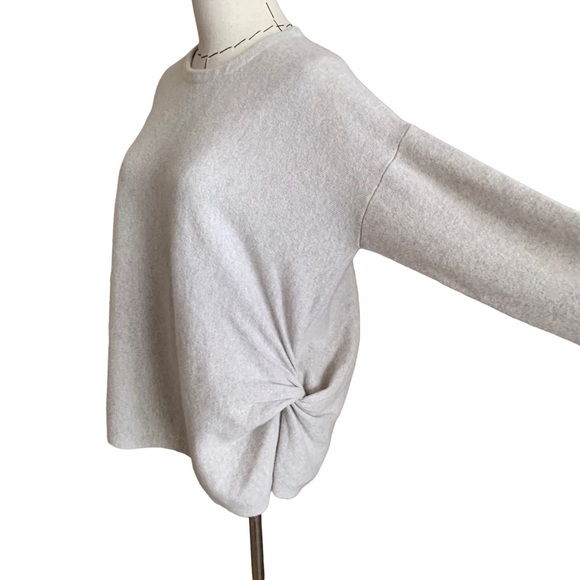 Iris & Ink Cashmere Draped Knotted Sweater Revolve Small - Picture 6 of 9